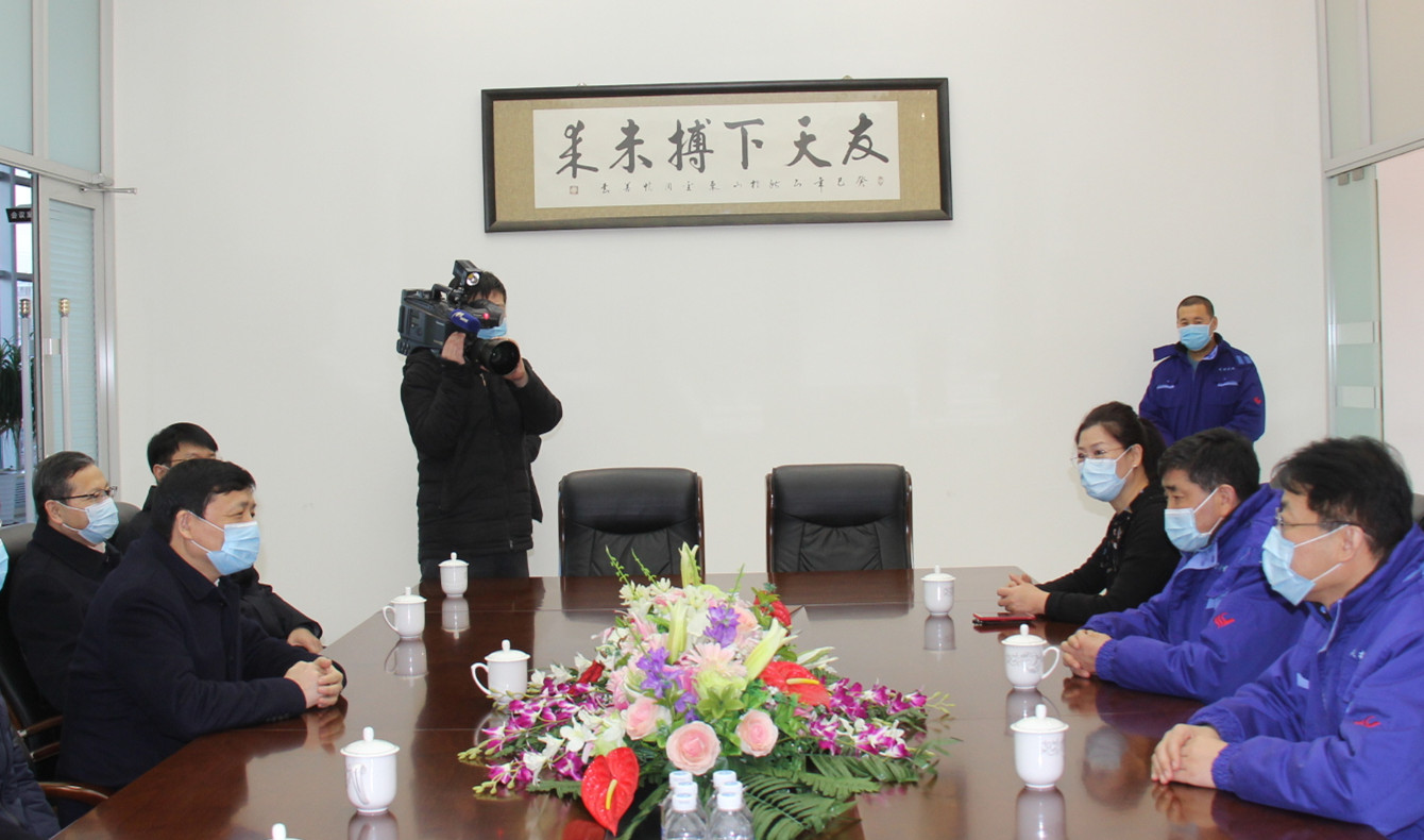 牡丹江市市委书记杨廷双等领导莅临友搏药业调研走访
